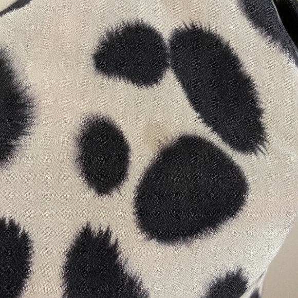 NWT Yoana Baraschi anthropologie leopard modern short sleeve blouse MSRP $290 - Picture 7 of 8